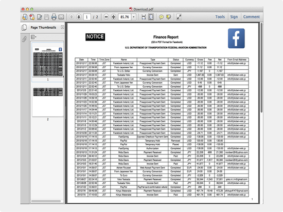 CSV to PDF