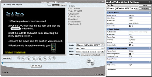 Cucusoft DVD to iPhone Converter Build 8