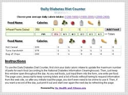 Daily Diabetes Diet Counter