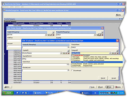 DataForms.Net with Source