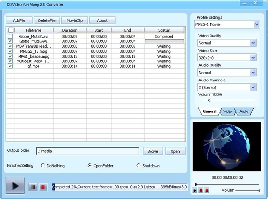 DDVideo AVI/MPEG Video Converter Gain