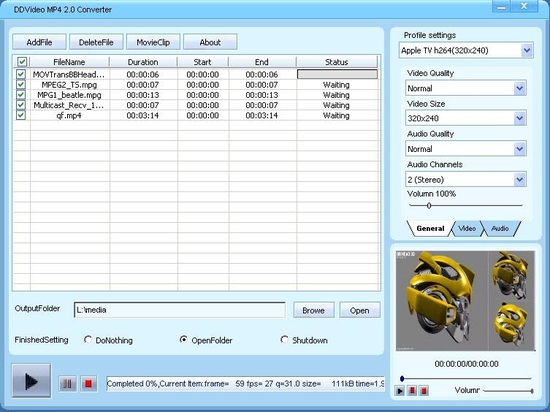 DDVideo MP4 Video Converter