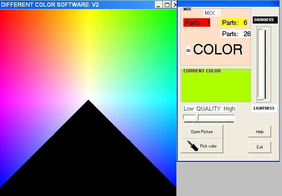 Different Color Software