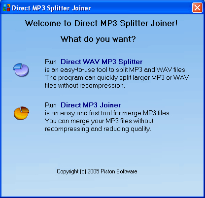 Direct MP3 Splitter Joiner