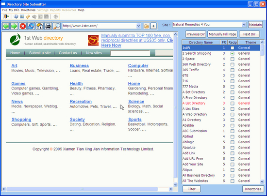 Directory Site Submitter