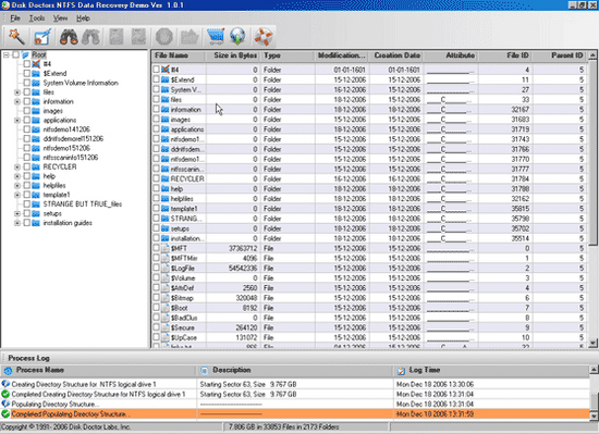 Disk Doctors NTFS Data Recovery