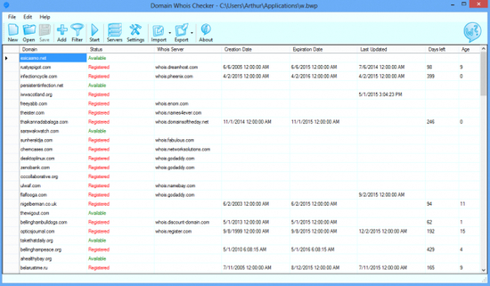 Domain Whois Checker