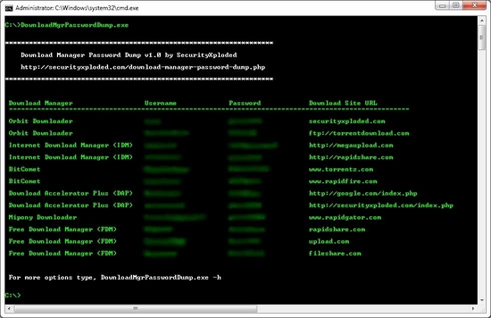 Download Manager Password Dump
