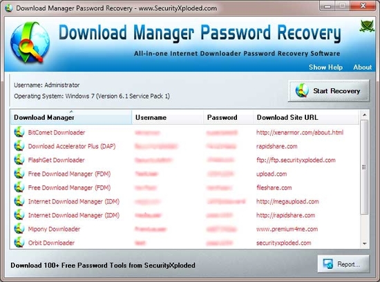 Download Manager Password Recovery