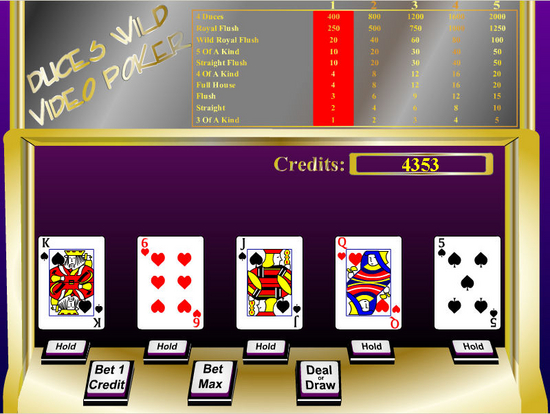 Duces Wild  - Video Poker