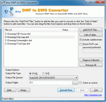 DWF to DWG Converter 2010.2