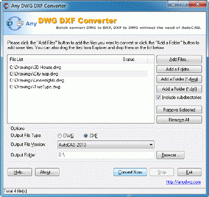 DWG to DXF Converter 2010.1