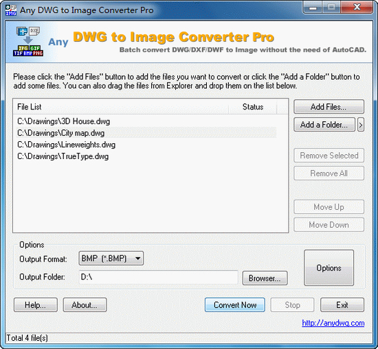 DWG to JPG Converter Pro 2010.1