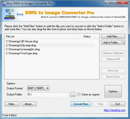 DWG to JPG Converter Pro 2010.2