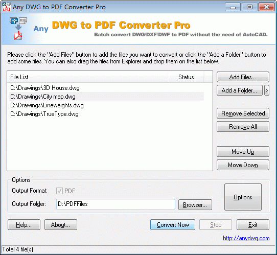 DWG to PDF Converter Pro 2010.1