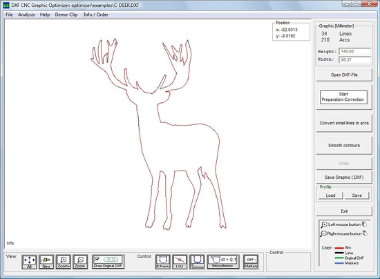 DXF CNC Graphic Optimizer