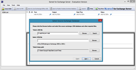 EDB to Live Exchange Converter