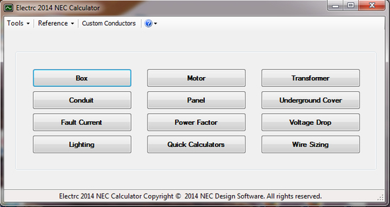 Electrc 2014 NEC Calculator