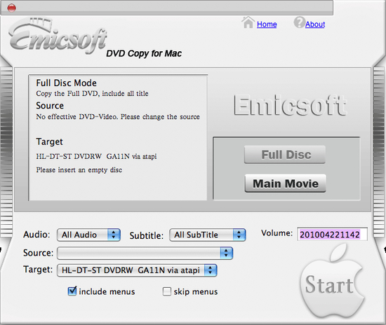 Emicsoft DVD Copy for Mac