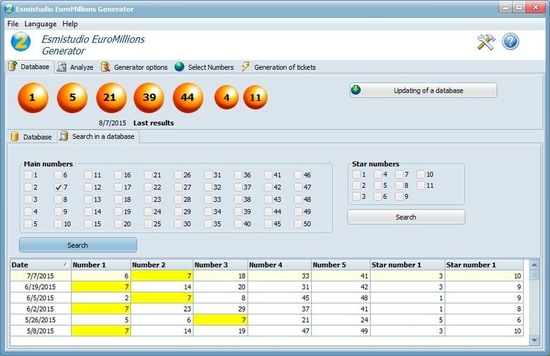 Esmistudio EuroMillions Generator