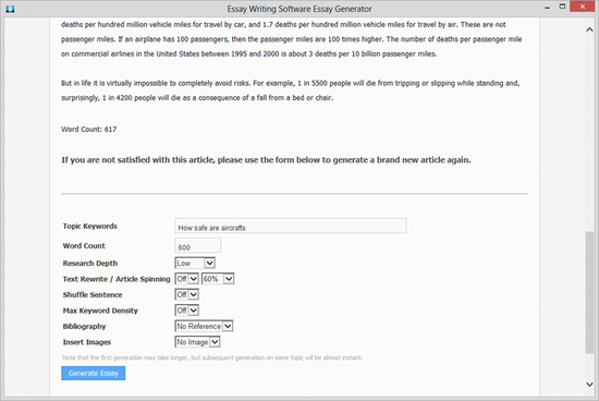 Essay Generator