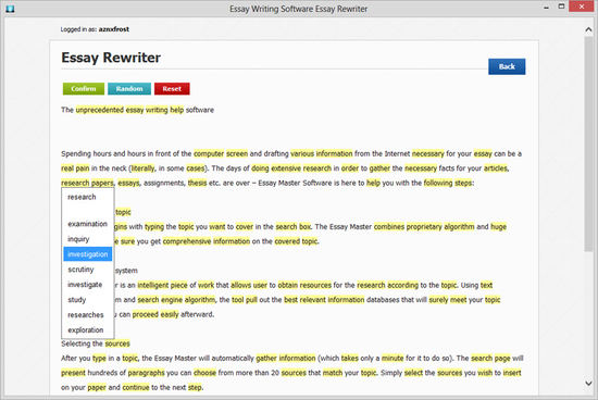 Essay Rewriter