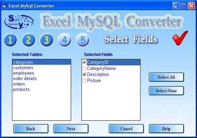 Excel MySQL