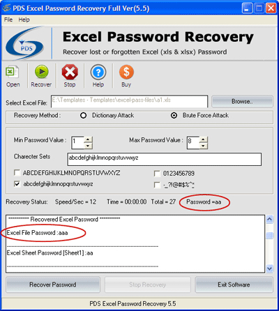 Excel Password Cracker Program