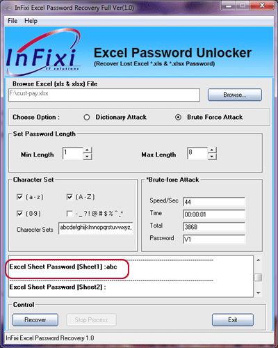 Excel Password Recovery