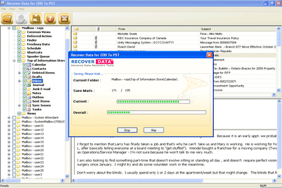 Exchange EDB to PST