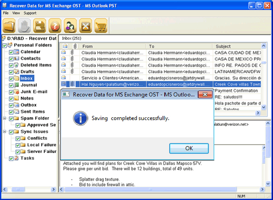 Exchange OST to PST Converter