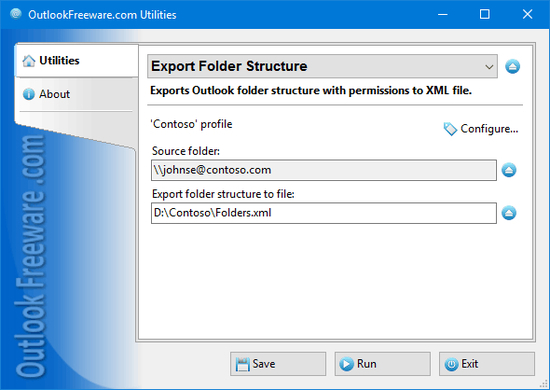 Export Folder Structure