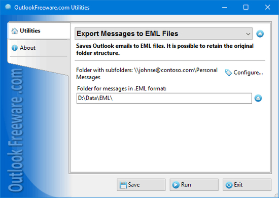 Export Messages to EML Files