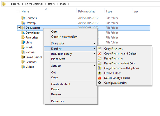 ExtraBits File Explorer Extension