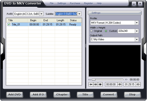 EZtoo DVD To MKV Converter