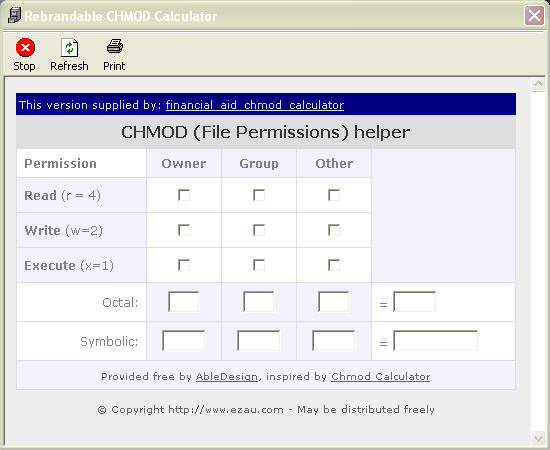 financial aid chmod calculator