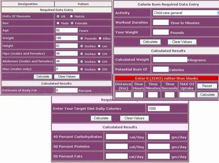 Fitness Calculators 2