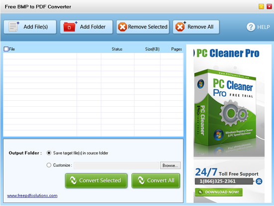 Free BMP to PDF Converter