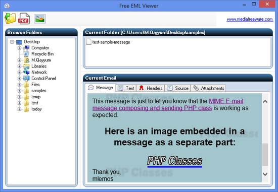 Free EML Viewer