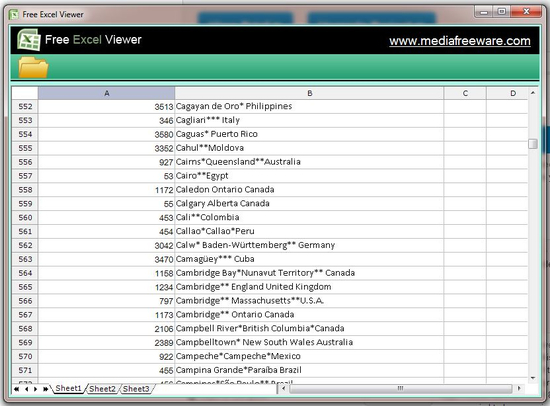 Free Excel Viewer