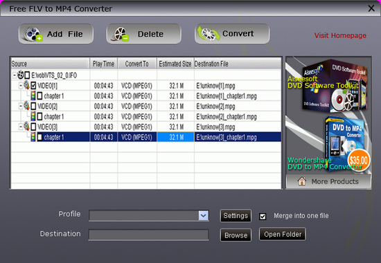 Free FLV to MP4 Converter