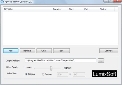 Free FLV to WMV Convert