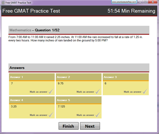 Free GMAT Practice Test