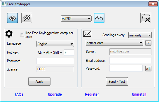 Free KeyLogger for Windows