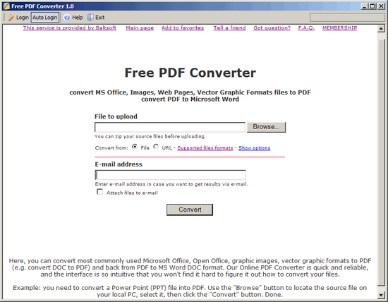 Free PDF Converter