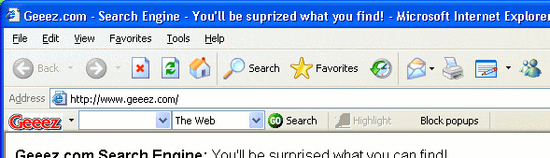 Geeez.com Toolbar