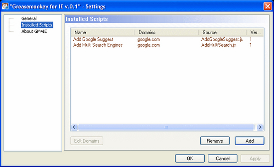 Greasemonkey for IE