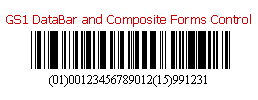 GS1 DataBar and Composite Forms Control