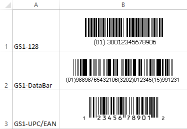 GS1 Linear Barcode Font Suite