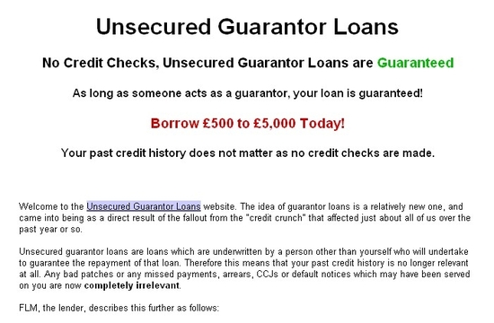 Guarantor Loans Application